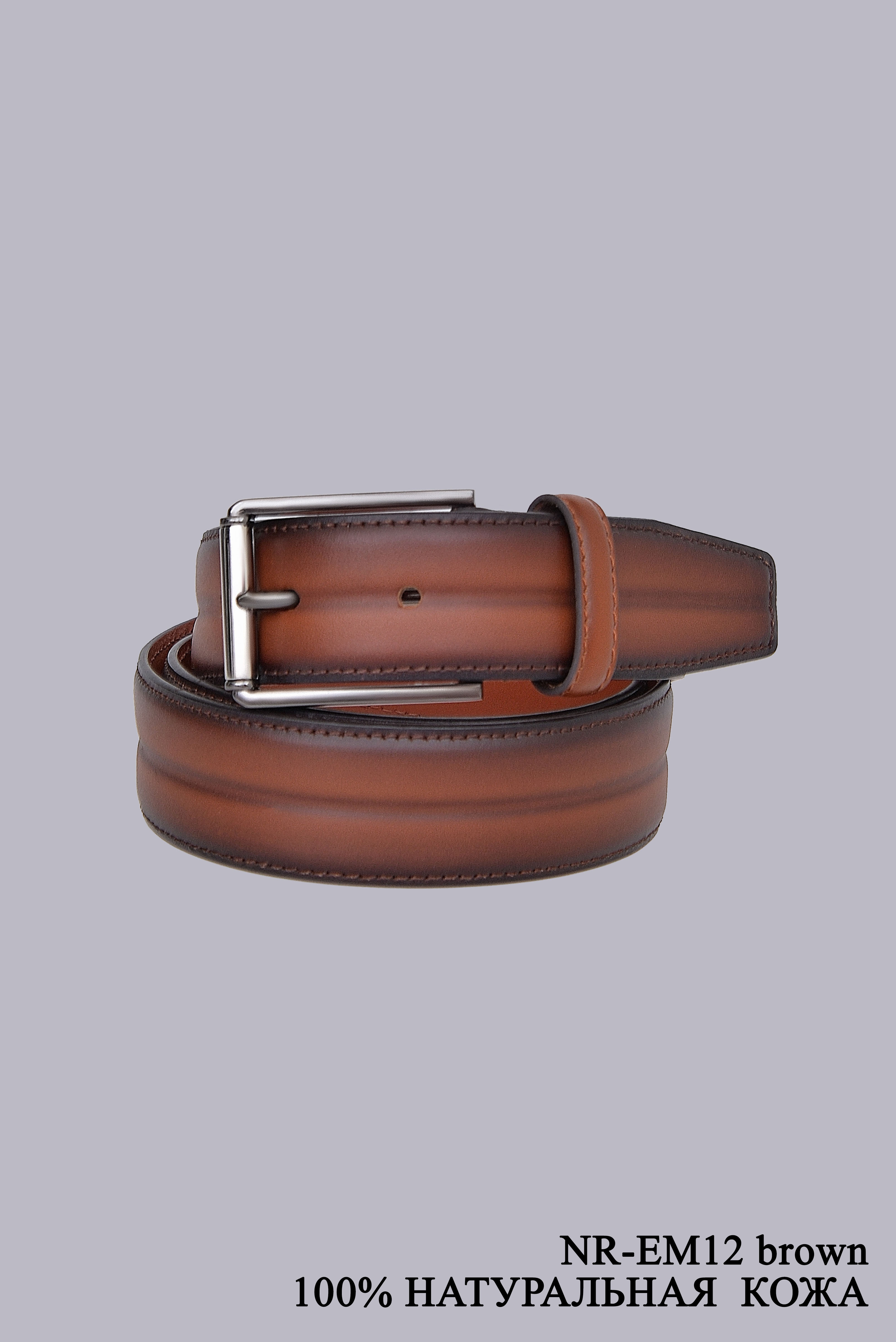 Ремень мужской NR-EM12 brown