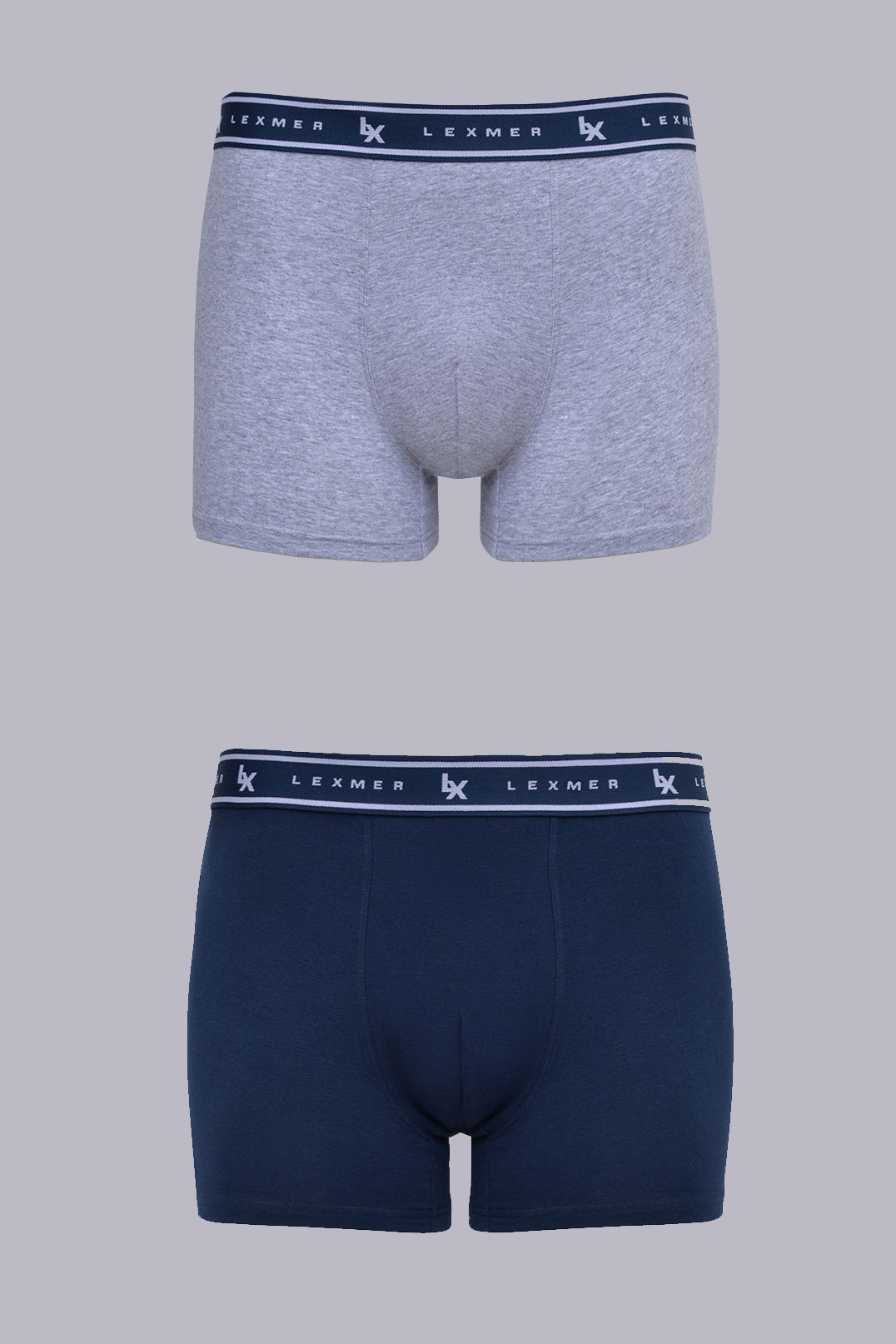 Боксеры муж. п/уп NNB-VB-1GREY-1BLUE