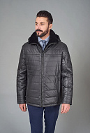 Черная куртка со строчкой