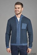 Кардиган на молнии с высоким воротником