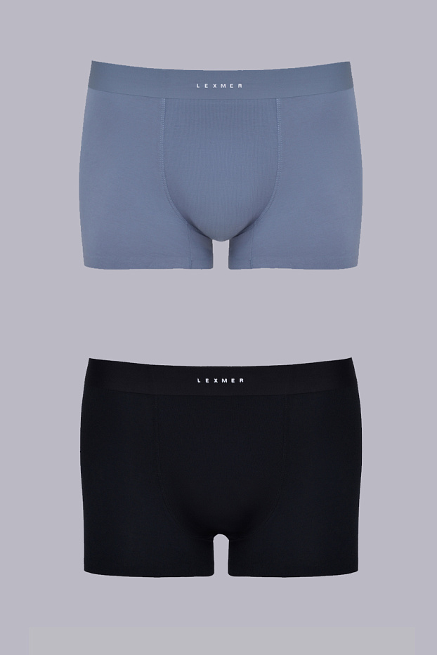 Боксеры муж. п/уп NNB-VB-M-1GREY-1BLACK